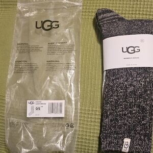 UGG Gray Slouchy Crew Sock